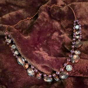 Blue & Indigo Gothic Costume Collarbone for Craft Or Repair, Junk Drawer Jewelry